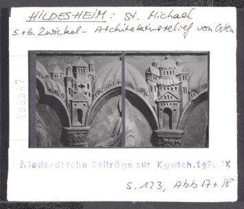 Vorschaubild Hildesheim, St. Michael: Zwickel-Architekturrelief Diasammlung